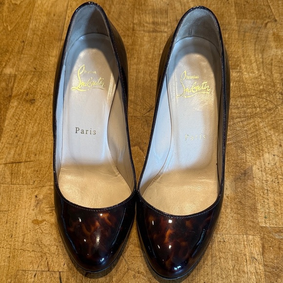 Christian Louboutin Tortoiseshell Heels - Picture 1 of 6